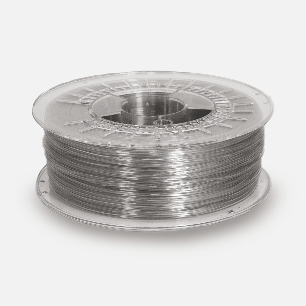 Recycling Fabrik Poliertes Glas (Transparent) rPETG 1kg 1.75mm