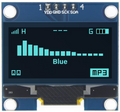 1,3" OLED-Anzeigemodul Blue Farbantriebschip SH1106 128X64 1,3 Zoll