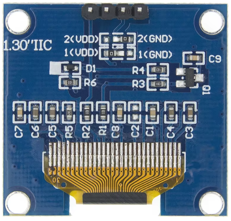 1,3" OLED-Anzeigemodul Blue Farbantriebschip SH1106 128X64 1,3 Zoll