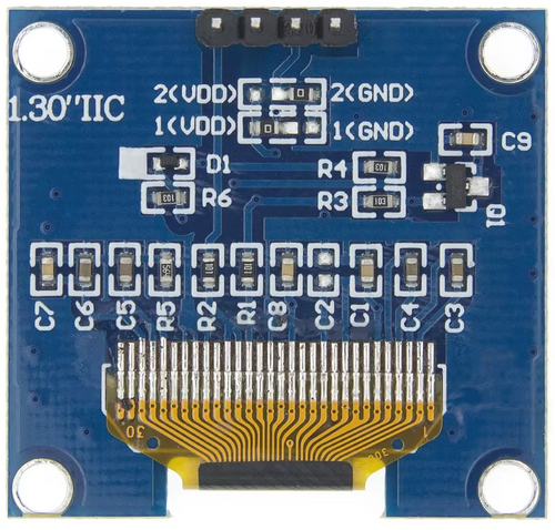 1,3" OLED-Anzeigemodul Blue Farbantriebschip SH1106 128X64 1,3 Zoll