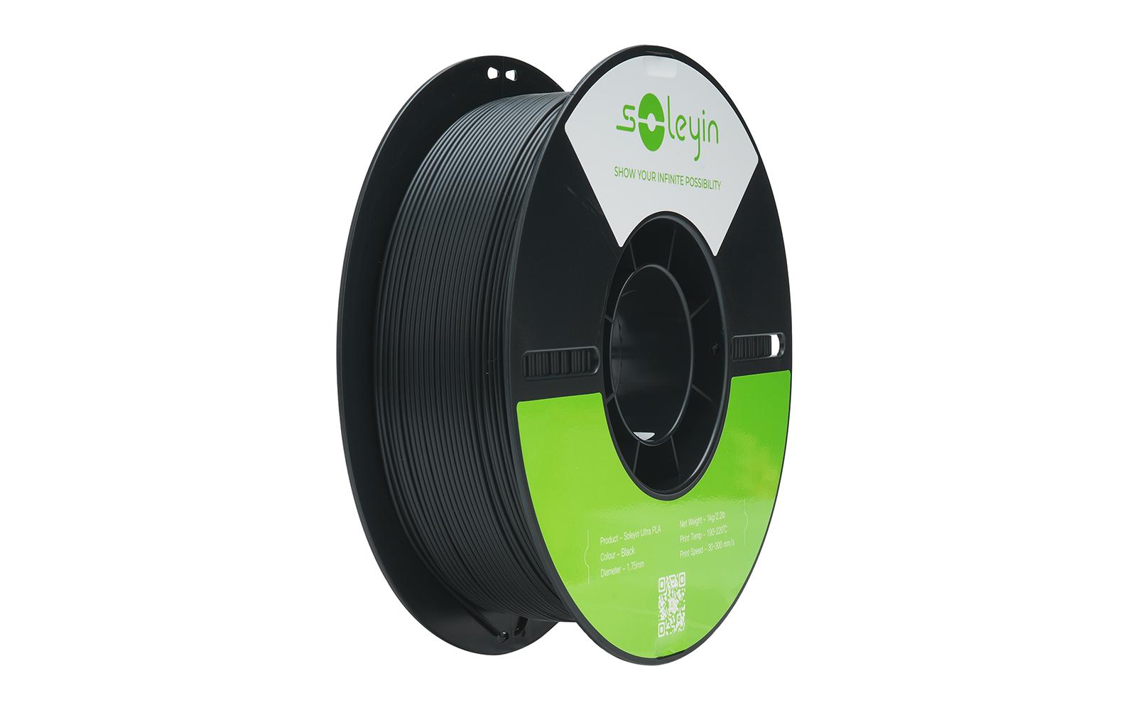 Creality Filament Soleyin Ultra-PLA Schwarz 1.75 mm 1 kg