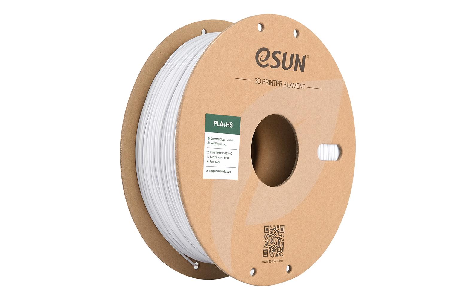 eSun Filament PLA+ HS Kaltweiss 1.75 mm 1 kg