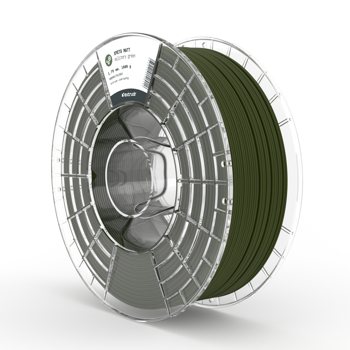 Extrudr XPETG Matt Militärgrün 1kg 1.75mm