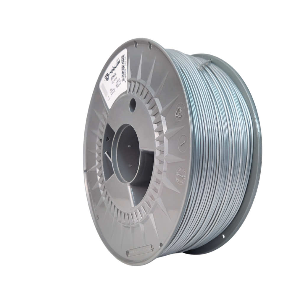 Nobufil ABSx Alu Grey Filament, Filamentspule Detailansicht