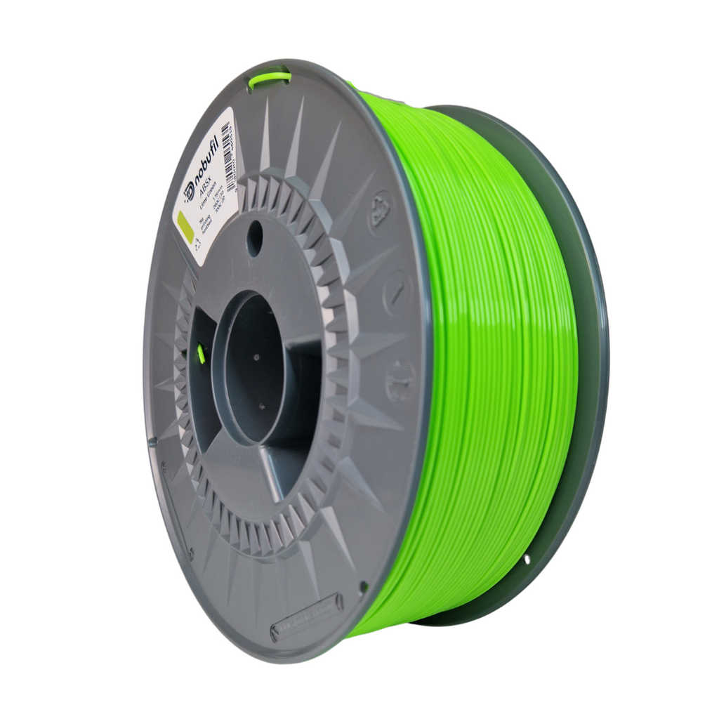 Nobufil ABSx Lime Green Filament, Filamentspule Detailansicht