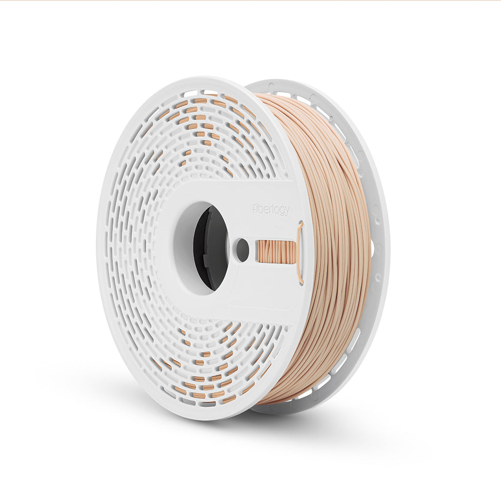 Fiberlogy Matte PLA Beige Filament, Filamentspule Seitenansicht