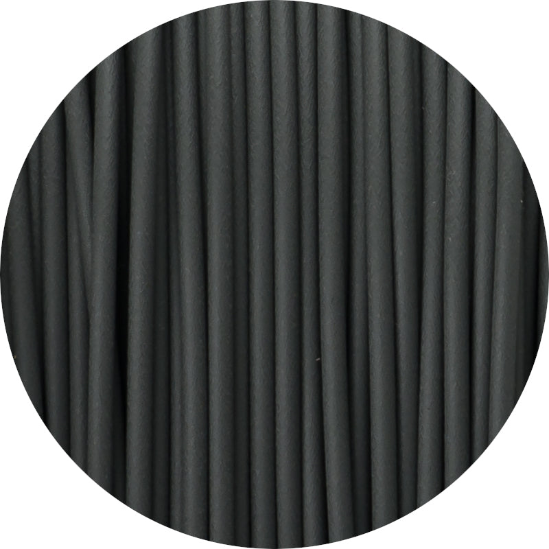 Farbmuster von Fiberlogy Matte PLA Graphite Filament