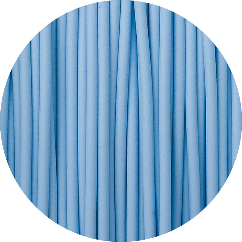 Farbmuster von Fiberlogy Matte PLA Pastel Blue Filament