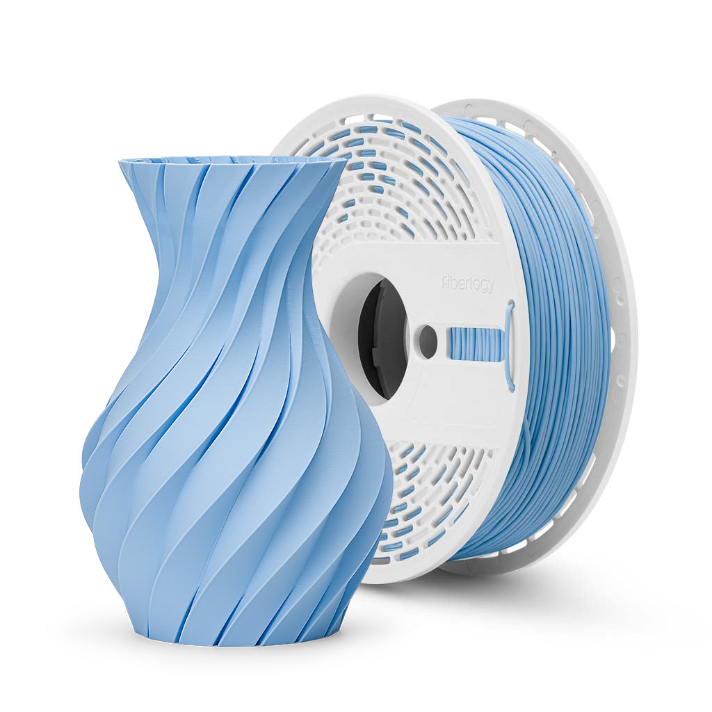 Mit Fiberlogy Matte PLA Pastel Blue Filament 3D-gedrucktes Objekt