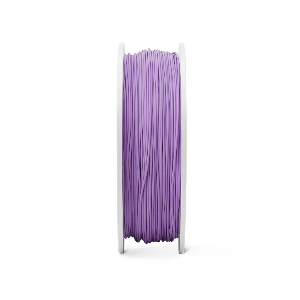 Fiberlogy Matte PLA Pastel Lilac Filament, Filamentspule Vorderansicht