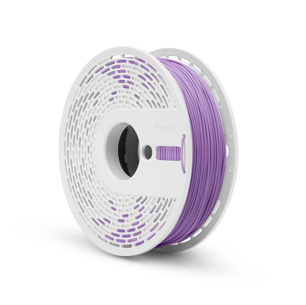Fiberlogy Matte PLA Pastel Lilac Filament, Filamentspule Seitenansicht