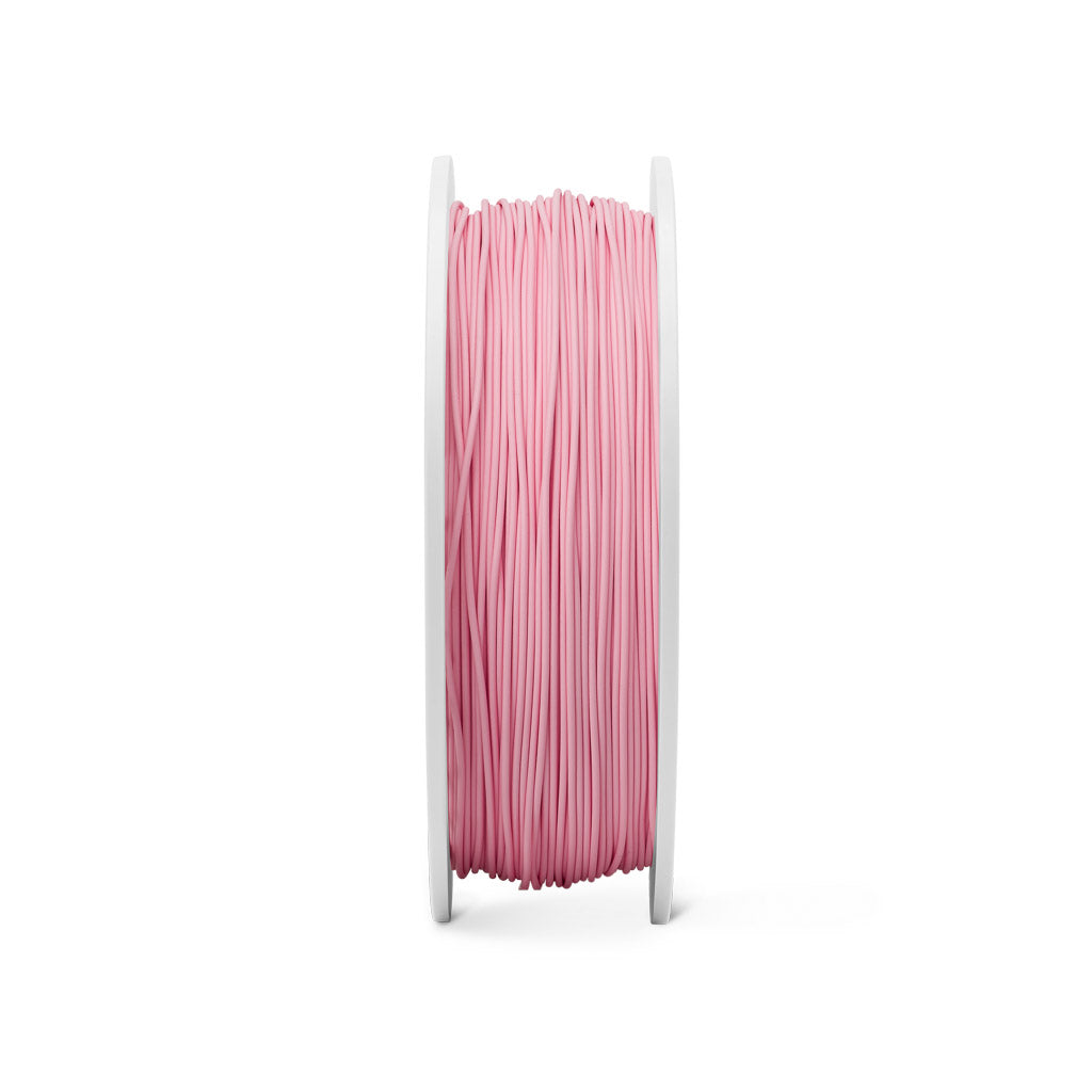 Fiberlogy Matte PLA Pastel Pink Filament, Filamentspule Vorderansicht