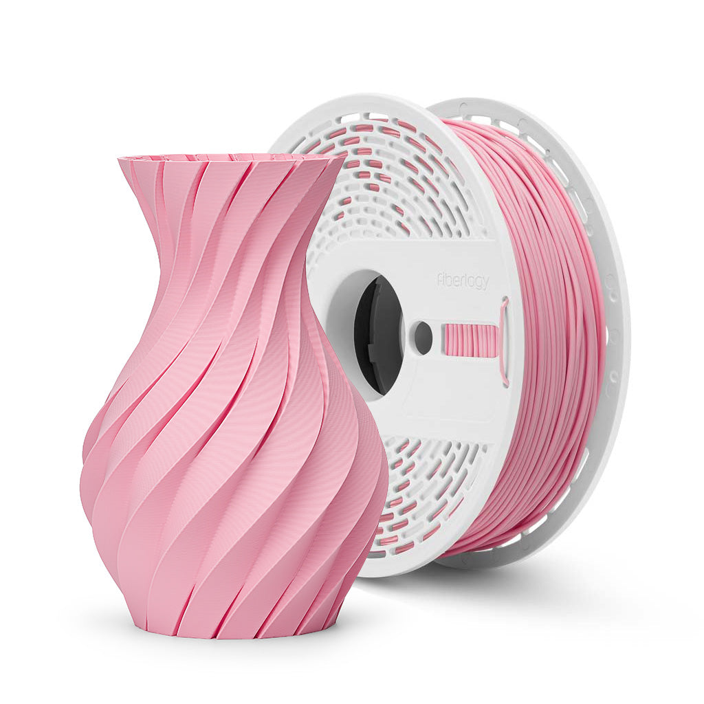 Mit Fiberlogy Matte PLA Pastel Pink Filament 3D-gedrucktes Objekt