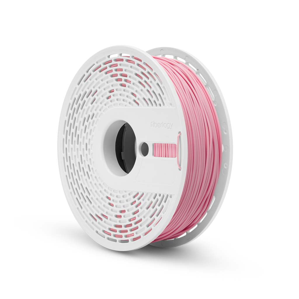 Fiberlogy Matte PLA Pastel Pink Filament, Filamentspule Seitenansicht