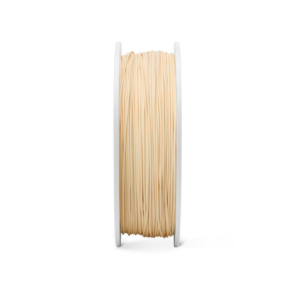 Fiberlogy Matte PLA Pastel Yellow Filament, Filamentspule Vorderansicht