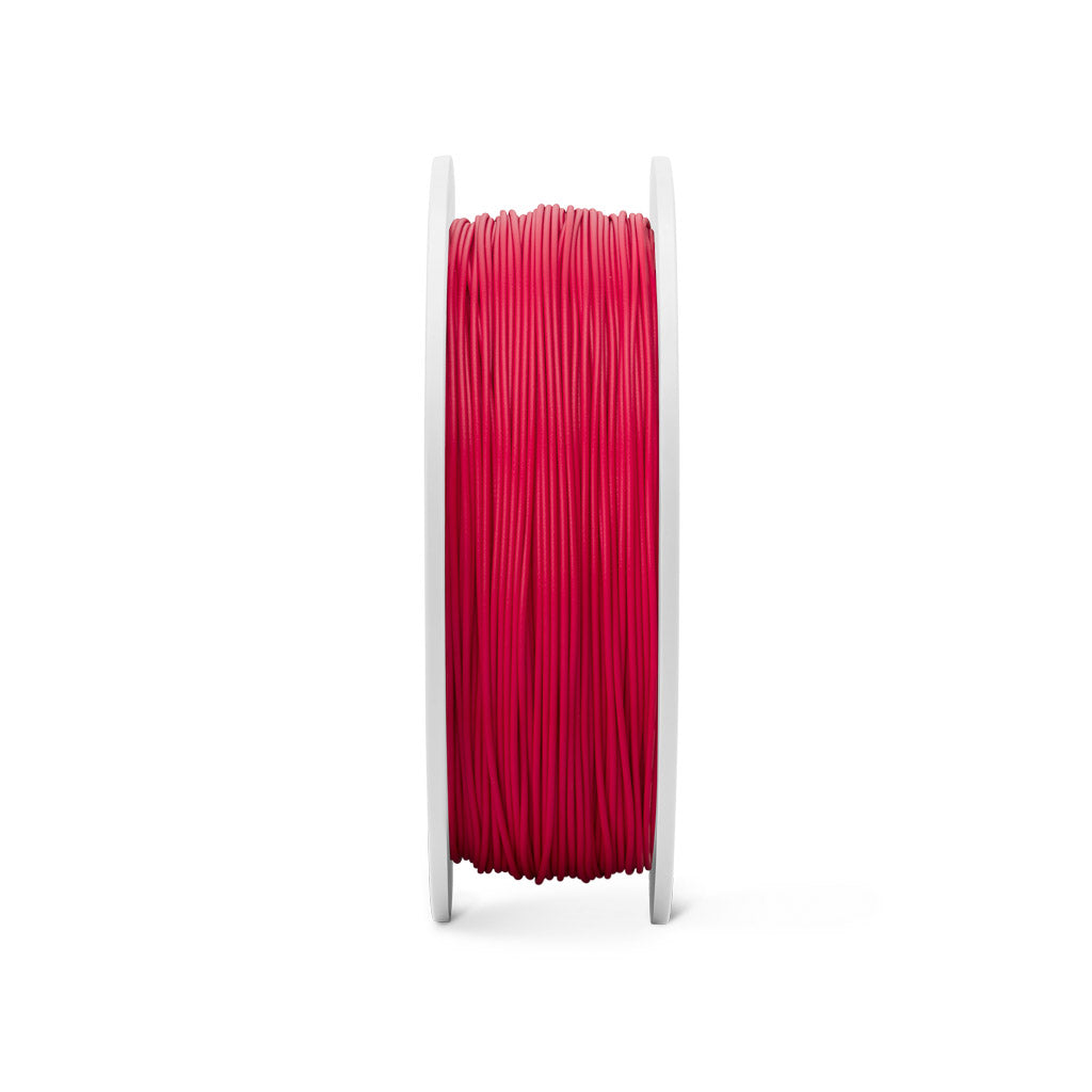 Fiberlogy Matte PLA Red Filament, Filamentspule Vorderansicht