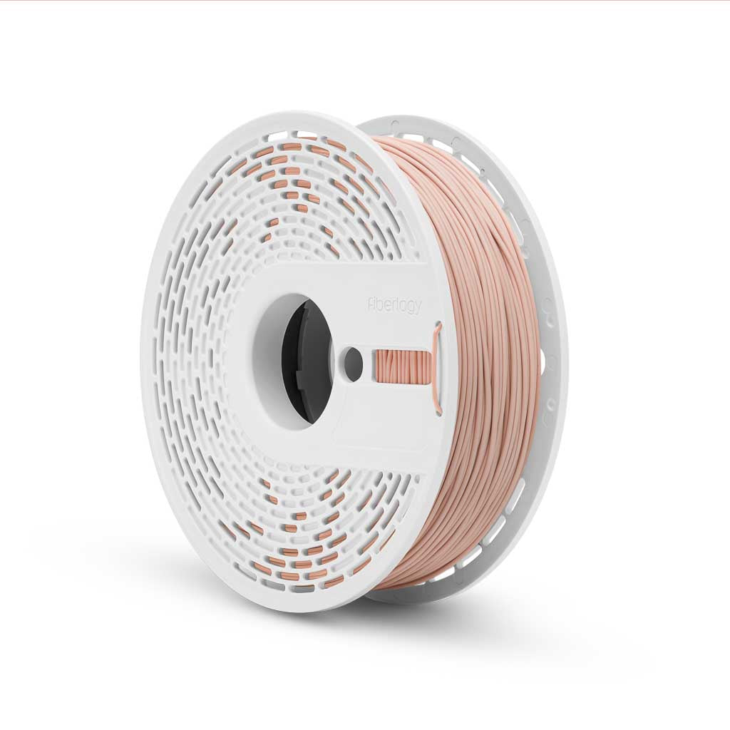 Fiberlogy Matte PLA Skin Tone 1 Filament, Filamentspule Seitenansicht