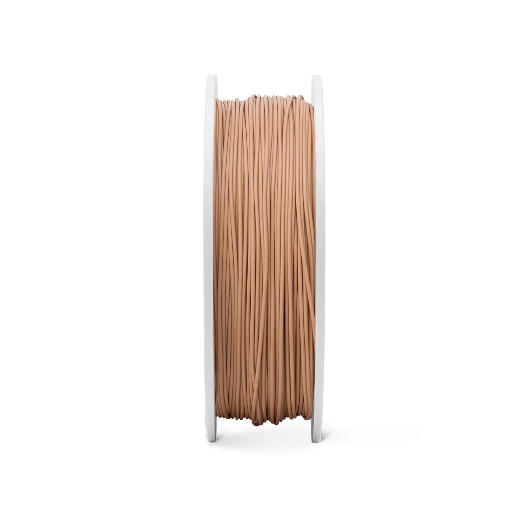 Fiberlogy Matte PLA Skin Tone 2 Filament, Filamentspule Vorderansicht