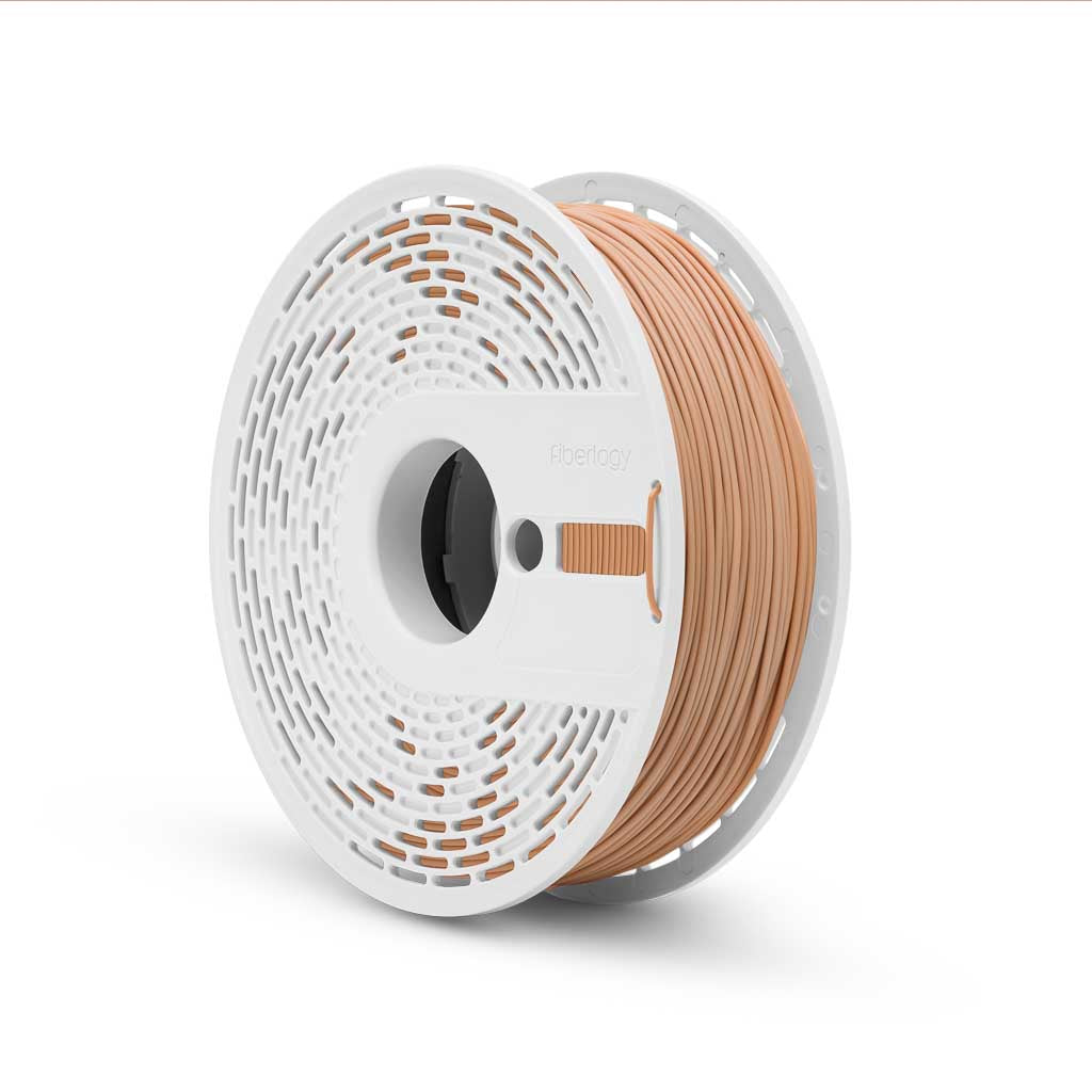 Fiberlogy Matte PLA Skin Tone 2 Filament, Filamentspule Seitenansicht