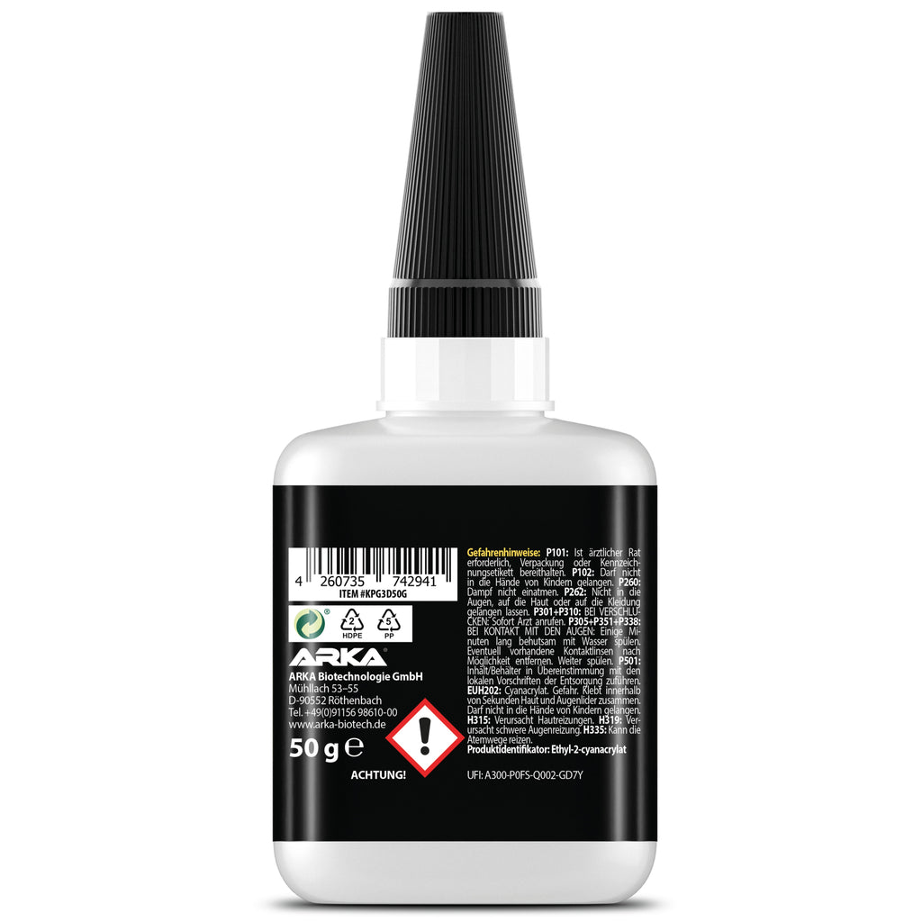 Kraftprotz 3D-Druck Sekundenkleber, dickflüssig, 50g