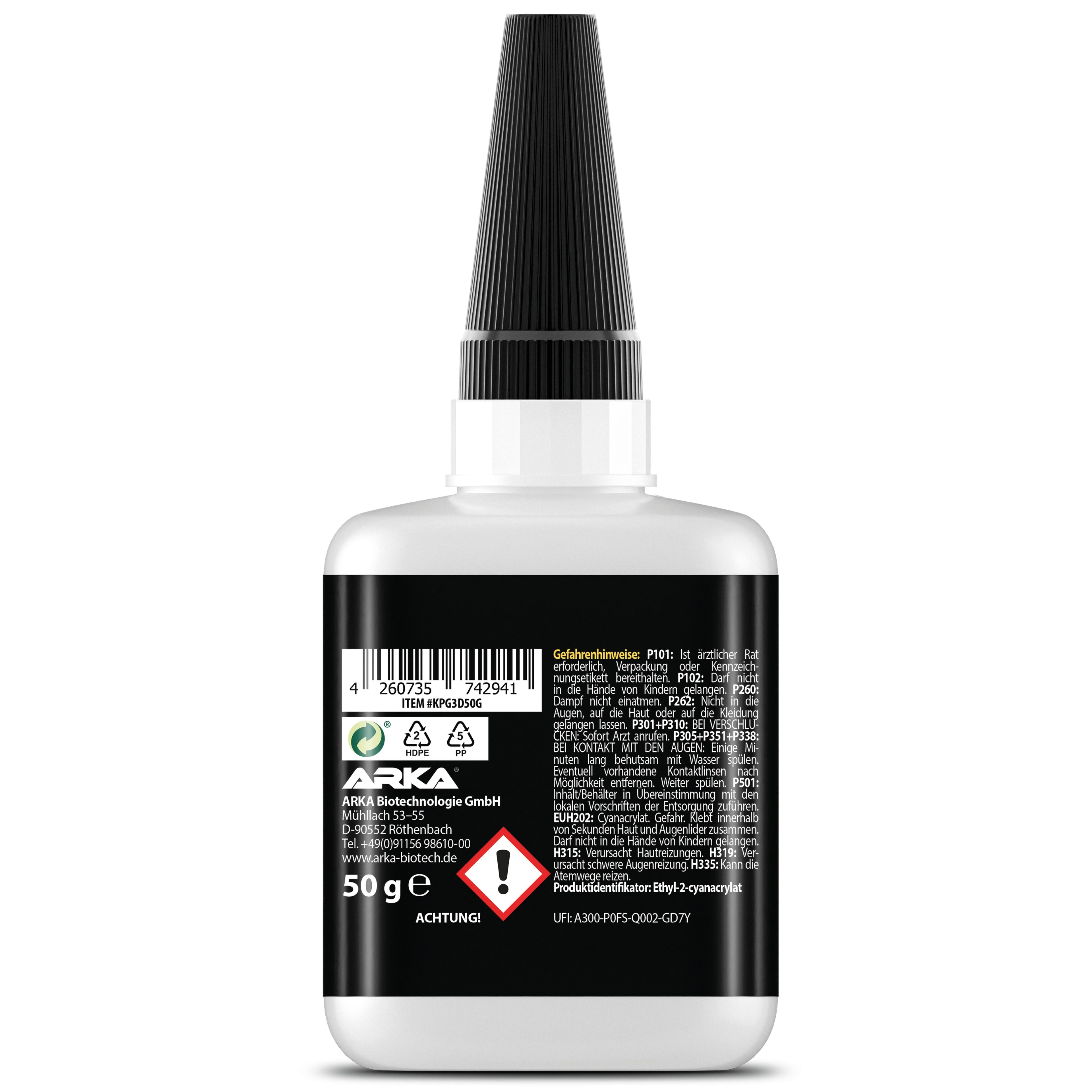 Kraftprotz 3D-Druck Sekundenkleber, dickflüssig, 50g