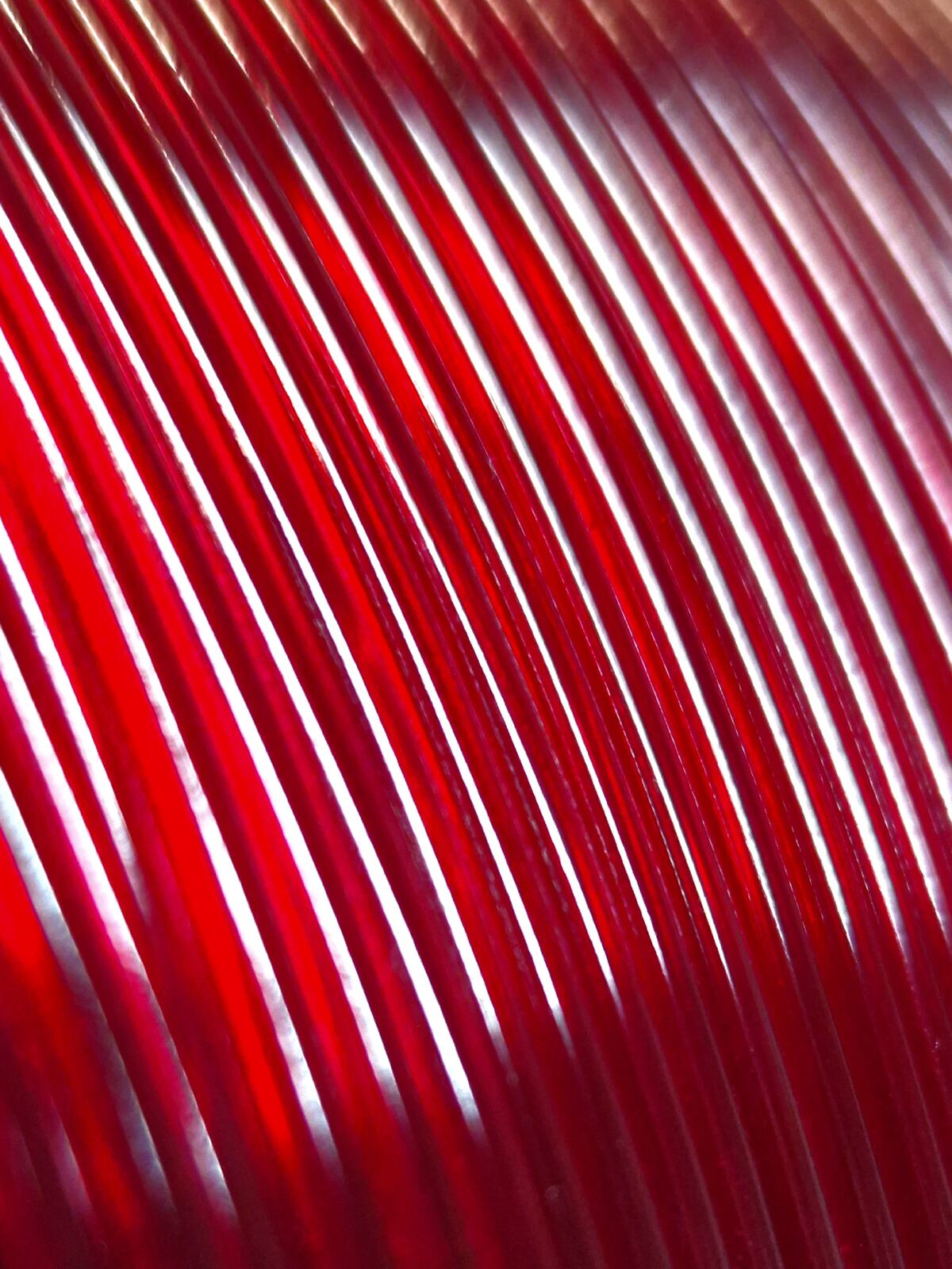 Nobufil PCTG Candy Red Filament, Filamentspule Detailansicht