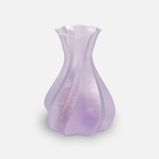 Recycling Fabrik Translucent Lavender rPLA Premium – gedruckte Vase aus transluzentem Filament