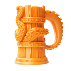 Mit Feinschmelzer PETG Oxford Caramel Filament 3D-gedruckter Krug