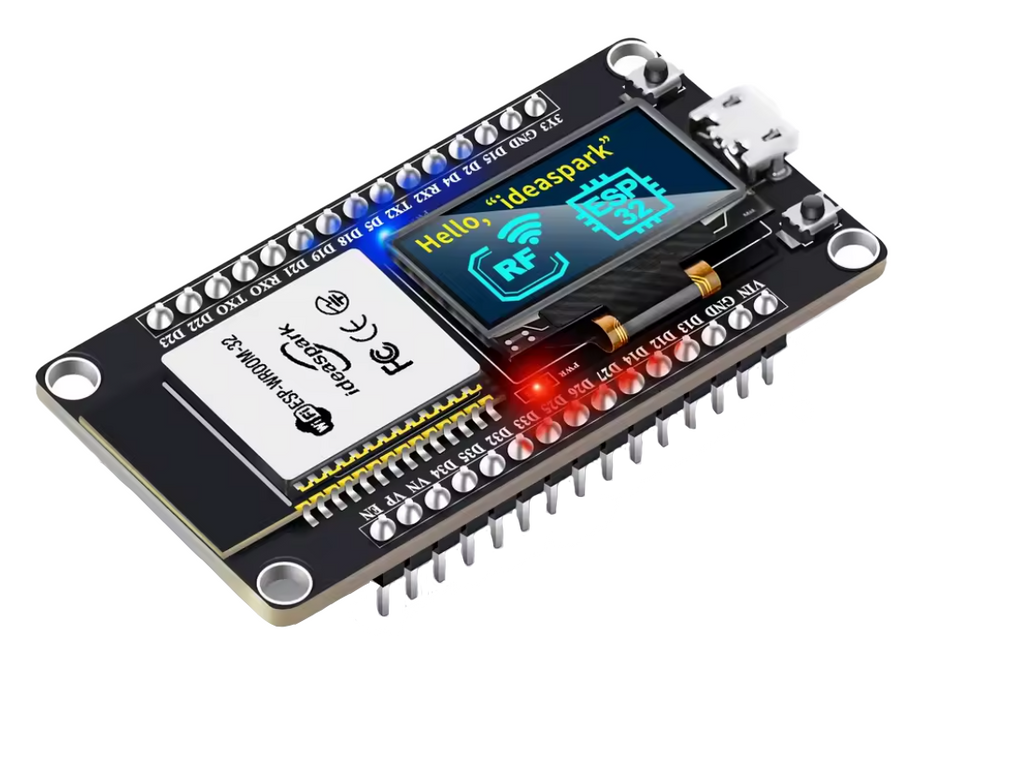 ideaspark ® ESP32-Entwicklungsboard mit 0,96-Zoll-OLED-Display