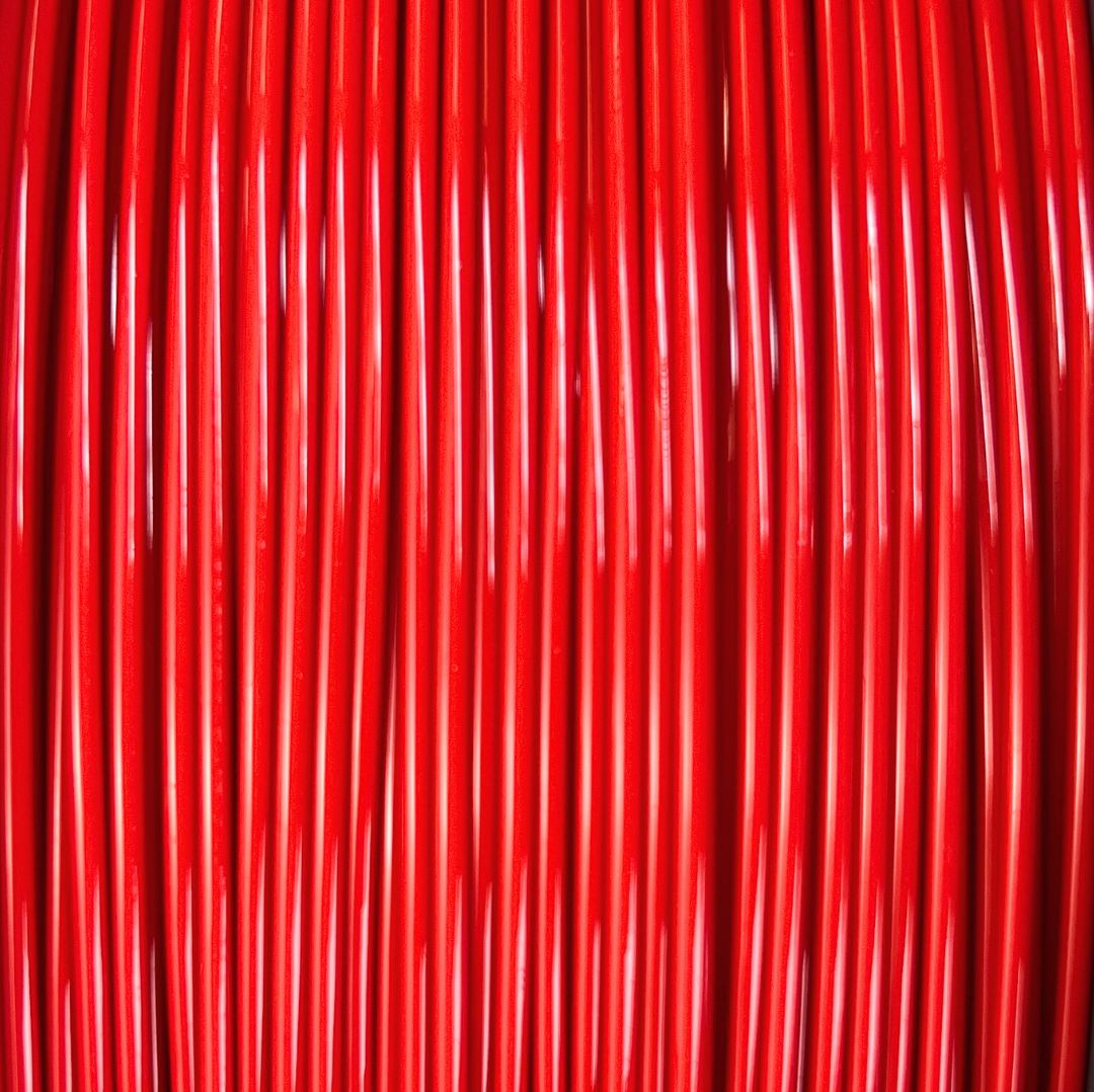 Nobufil PCTG Industrial Red Filament, Filamentspule Detailansicht